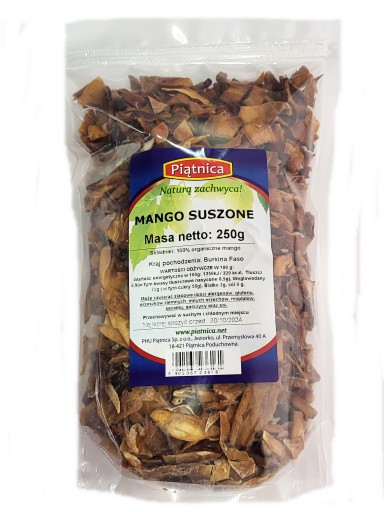 PIATNICA MANGO SUŠENÉ PRÍRODNÉ KUSY 250G