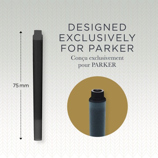 ČIERNE NÁPLNE DO PARKER PERÁ, balenie po 5 ks