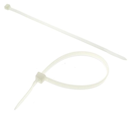 Sťahovacie pásky 20 cm, biele 100 ks, DAN03-WH