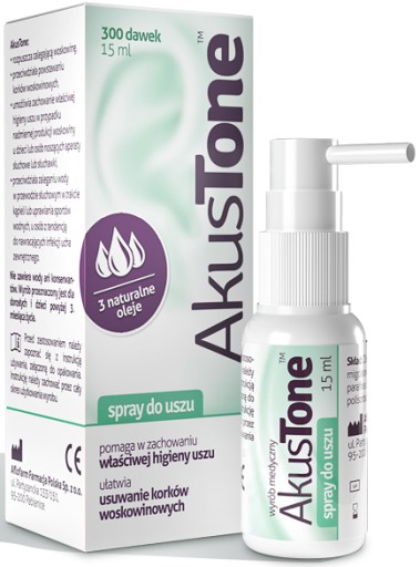 AKUSTONE Sprej na ušnú hygienu 15ml