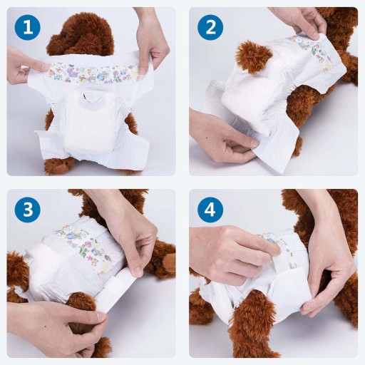 PLIENKY PRE PSOV PSY SÚČKY ZVIERATKA PAMPERS XS 1-3 KG 12 KS