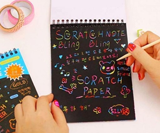 Vyfarbovacia stieracia strana SCRATCH-PAGE karty 10x14