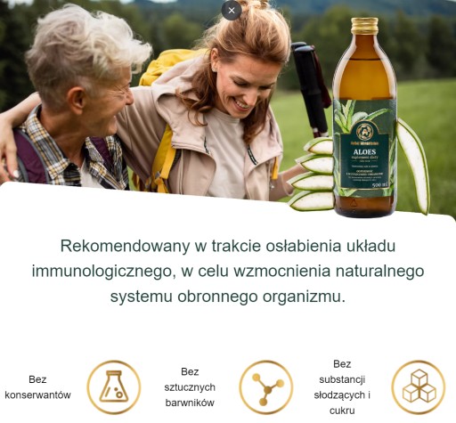 Aloe Natural Juice 500 ml, Aloe bez konzervantov a farbív