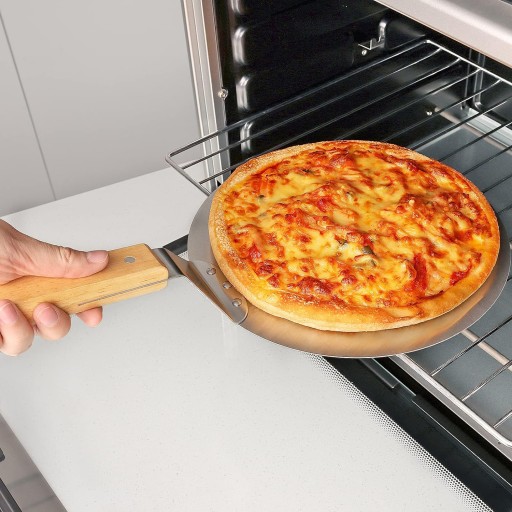 PIZZA, CHLIEB, CESTO, PLECH, OCELOVÁ LOPATKA okrúhla, 30 cm