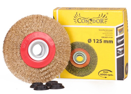 KOTÚČOVÁ KEFA 125mm DRÔT o20 na BRÚSKU