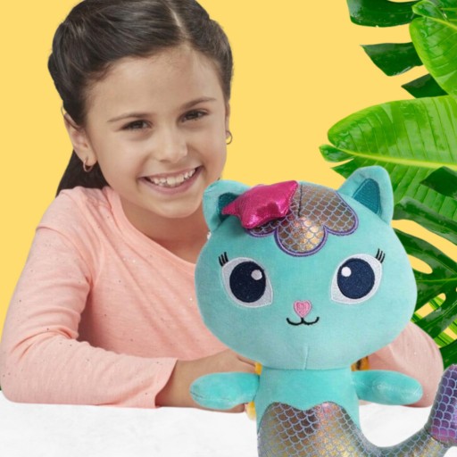 CAT HOUSE GABI MERMAN MAČKA METALICKÝ CHVOST HRAČKA CUDLING HRAČKA SWEET CAT 30cm