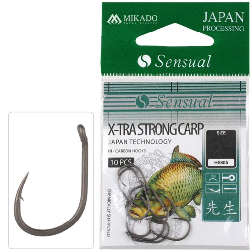 KAPROVÉ HÁČKY Sensual X-TRA STRONG CARP MIKADO 10 ks. Veľkosť 6