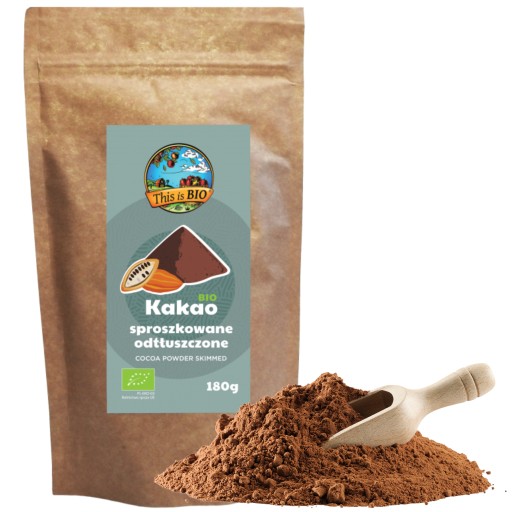 Bio kakaový prášok, odtučnený BIO s Certifikátom