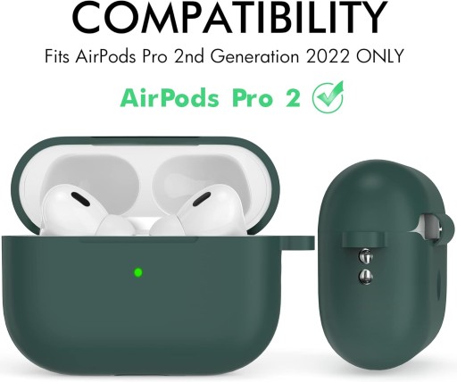 silikónové ochranné puzdro pre Airpods Pro 2 CASE s karabínou RESISTANT