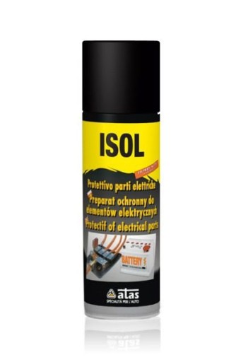 ATAS ISOL 200 ml. CHRÁNI A IZOLUJE ELEKTRICKÉ ČASTI