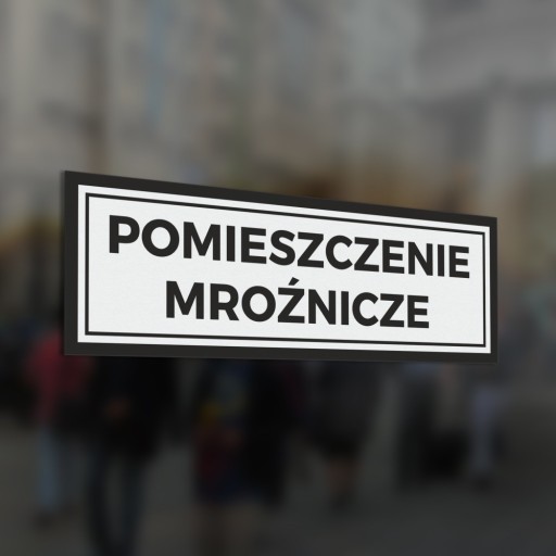 Mraziareň - nálepka 10x30