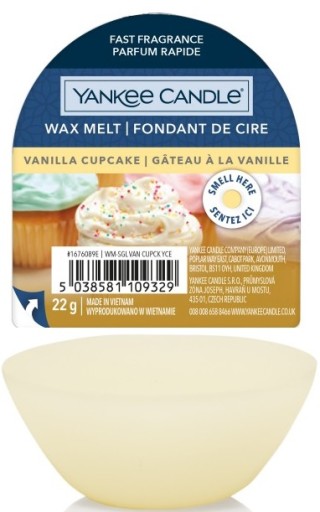 Vosk s vôňou Yankee Candle Vanilla Cupcake