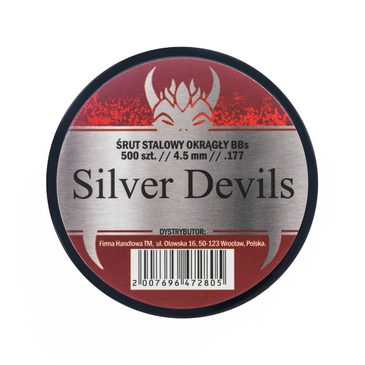 Oceľové BB pelety Silver Devils 4,5 mm 500 ks.