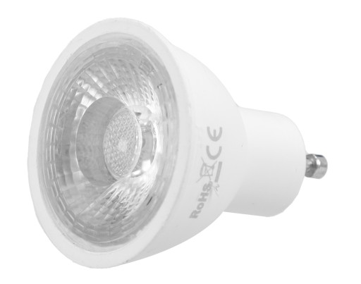 GU10 LED 7W žiarovka, nebliká, teplá biela COB 60°