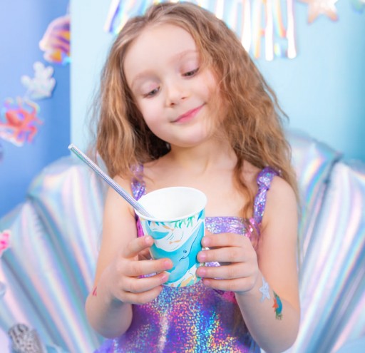 OCEAN Paper Cups Sea Underwater World Animals Birthday 220ml x6