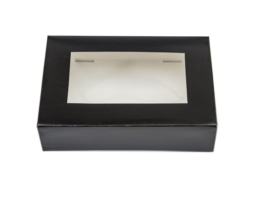 BLACK box na sushi, pečivo 17x11,5x5cm 10ks