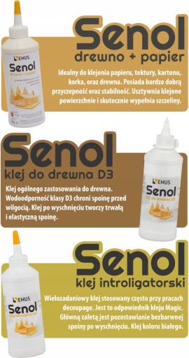 Senus Senol knihárske lepidlo na kartónový papier 250g