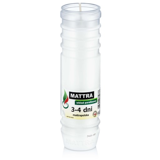 Parafínová vložka do sviečky MATTRA sviečka 4 dni P-3