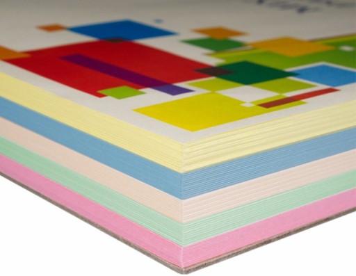 Farebný pastelový kopírovací papier A4, 5 farieb, 100 ar