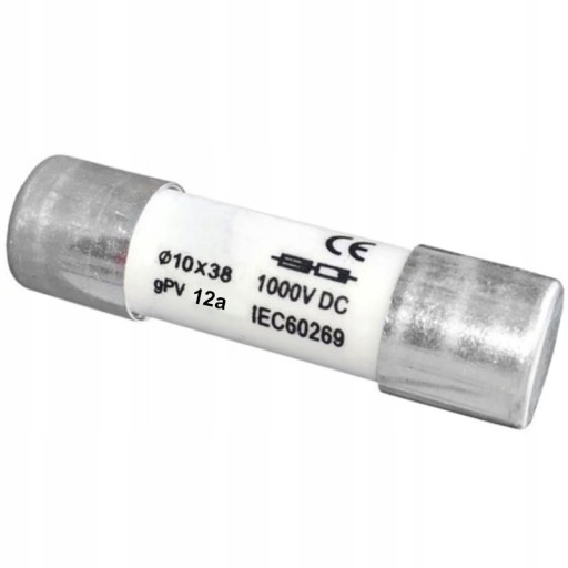 POISTKOVÁ VLOŽKA 10x38 1000V DC gPV 12A