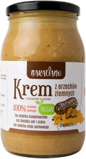 ARAŠIDOVÉ MASLO 900ml ARAŠIDOVÉ MASLO 100% BEZ SOLI A CUKRU - CHRUPÁ!