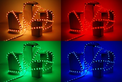 RGB 5050 LED pásik 1m 30 diód Colorful Solid 12V