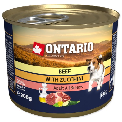 Ontario hovädzia konzerva s cuketou pre psov 200g