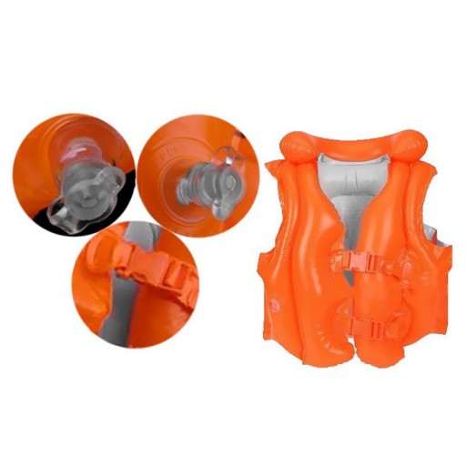 Detská NAFUKOVACIA vesta na plávanie 3-6L INTEX