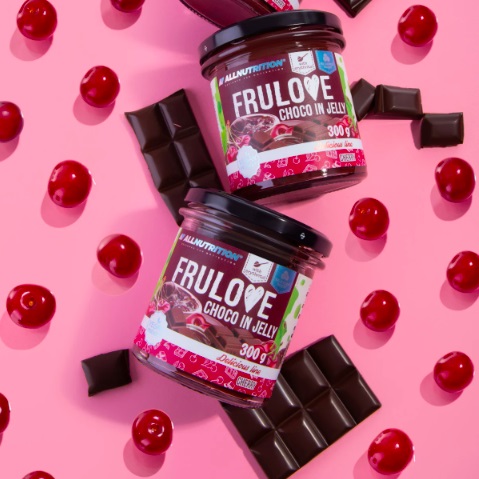 FRULOVE CHOCO V ŽELÉ Višňovom džeme 300G BEZ CUKRU