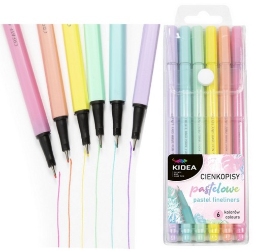 Jemné linky Kidea 6 farieb