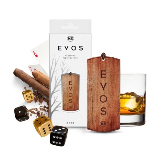 Drevený voňavý prívesok K2 EVOS Boss V034