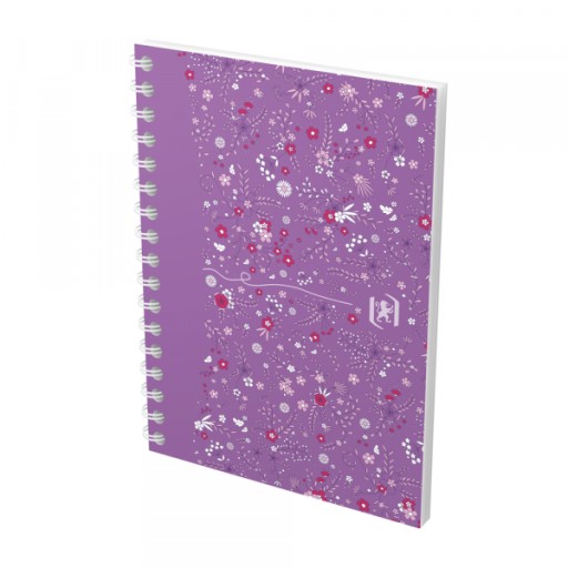 Mriežkový zápisník A6, 50 listov, Oxford Floral,