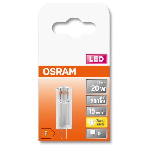 LED žiarovka G4 CAPSULE 1,8W = 20W 2700K OSRAM