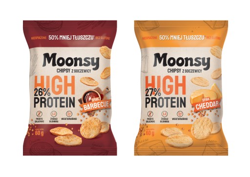 Eurowafel Moonsy Barbecue šošovicové lupienky s príchuťou 60 g
