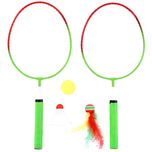 Detský bedmintonový set 2x VEĽKÉ RAKETY + loptičky NILS Junior Balls