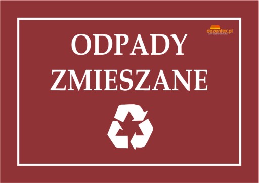 č. 77 VÝSTRAŽNÁ TABUĽA PRE ZMESOVÝ ODPAD