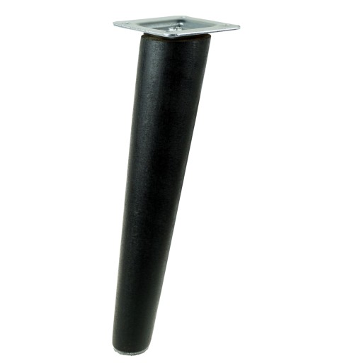 Noha 35cm drevená noha, čierny buk, skosená sada
