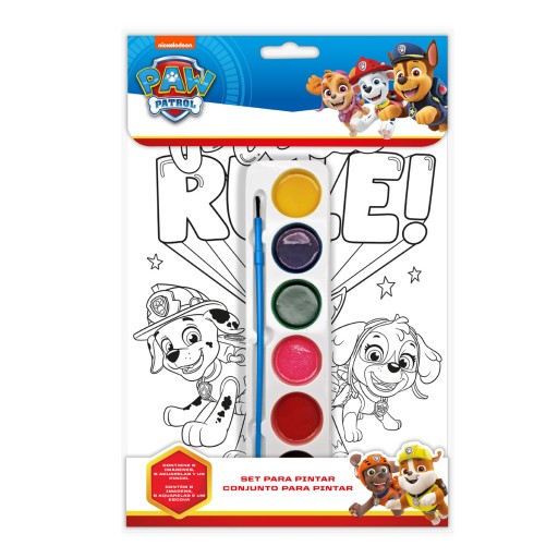 Omaľovánka s farbami Paw Patrol