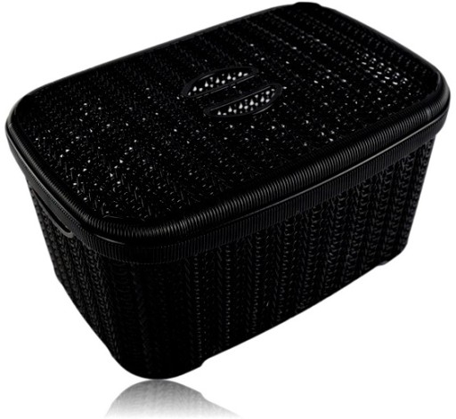 Nádoba Master Box s vekom, 6L, prelamovaná, čierna
