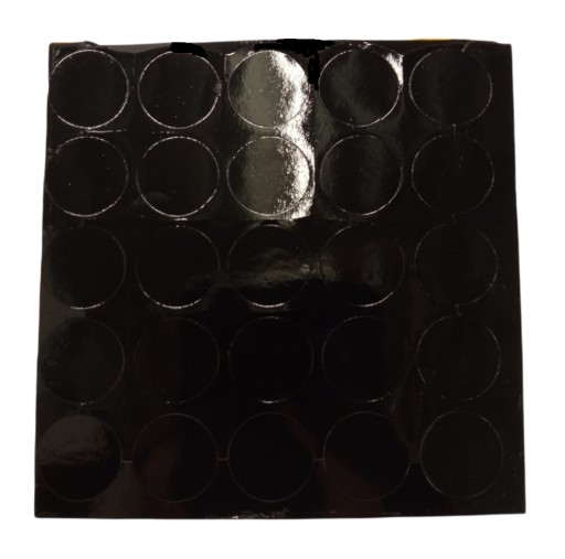 Čiapka samolepiaca 14mm LESK ČIERNA 326
