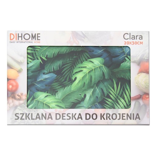 SKLENENÁ DOSKA NA KRÚZANIE 4 MM 20x30 CM TEPOVANÉ OZDOBNÉ VZORY TLAČENÉ