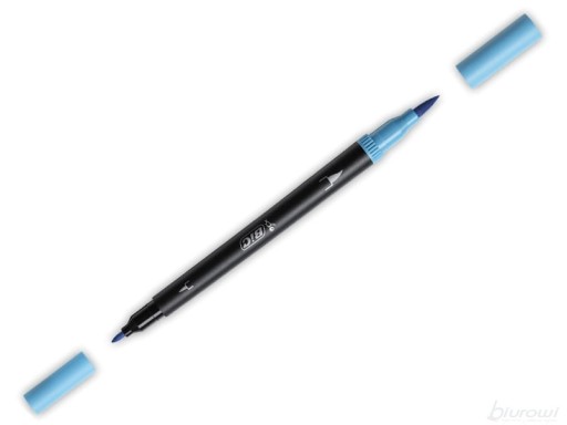 BIC Dual Tip obojstranný popisovač - PASTEL BLUE