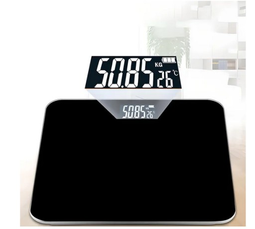 KÚPEĽŇOVÁ VÁHA LCD DISPLEJ MERANIE HMOTNOSTI TEPLOTA ČIERNA MAX 180KG