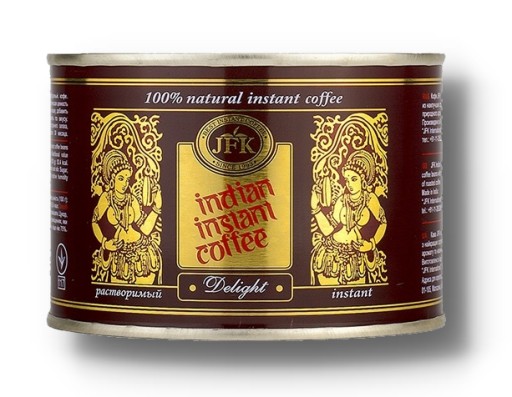 JFK INDIAN Delight instantná káva, plechovka 90g