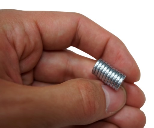 SILNÉ NEODYMIOVÉ MAGNETY SADA 10 VALCOV