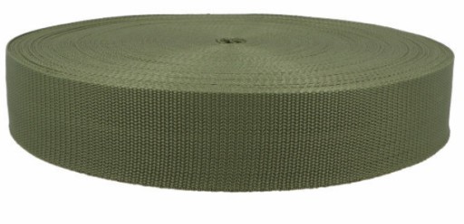 Páska na prenášanie koženého popruhu 5 cm 50 mm - Olivová
