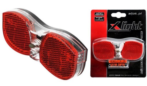 ZADNÉ SVETLO KUFOROVÉHO SVETLA SILNÉ ZADNÉ X-LIGHT 3 SUPER LED NA BATÉRIU XC-105
