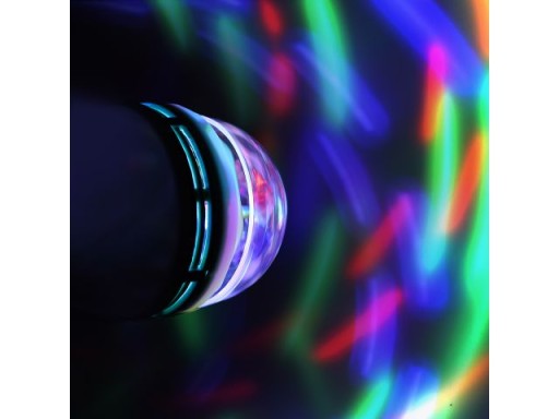 E27 LED ŽIAROVKA DISCO RGB VÝKONNÁ DISCO GUĽA