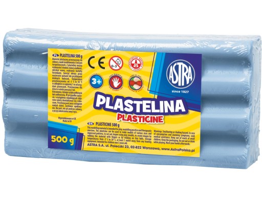 Plastelína 500g Astra Svetlomodrá