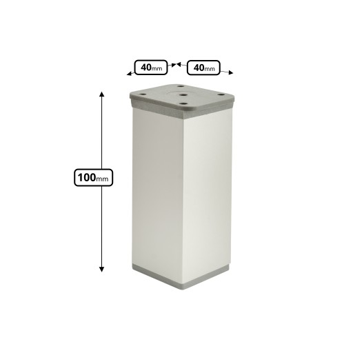 NÁBYTOK NA NOHY NOHA NASTAVITEĽNÁ NOHA V 10 CM CHROM